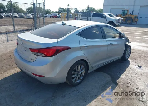 2015 Hyundai Elantra Limited из США, поврежденный, VIN 5NPDH4AE7FH640682